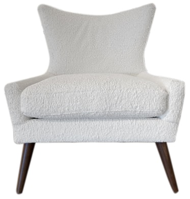Contemporary Mike Accent Chair with Tapered Legs