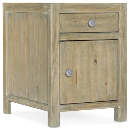 Coastal Chairside Chest with Adjustable Shelf