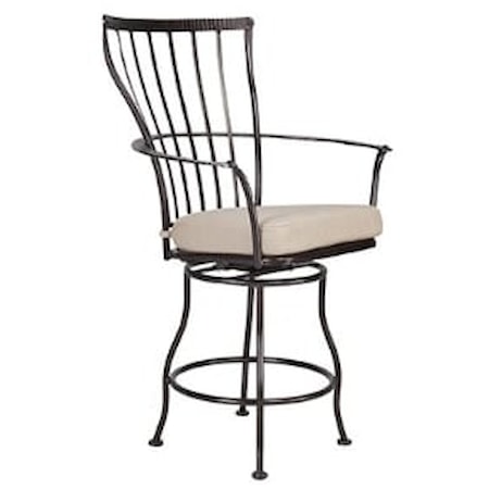 Swivel Counter Stool with Arms