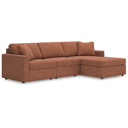 3-Piece Sectional With Chaise