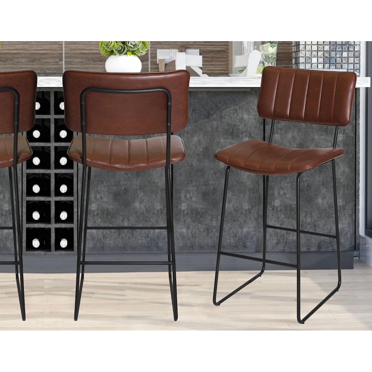 Steve Silver Tritip TRITIP BROWN PUB STOOL |