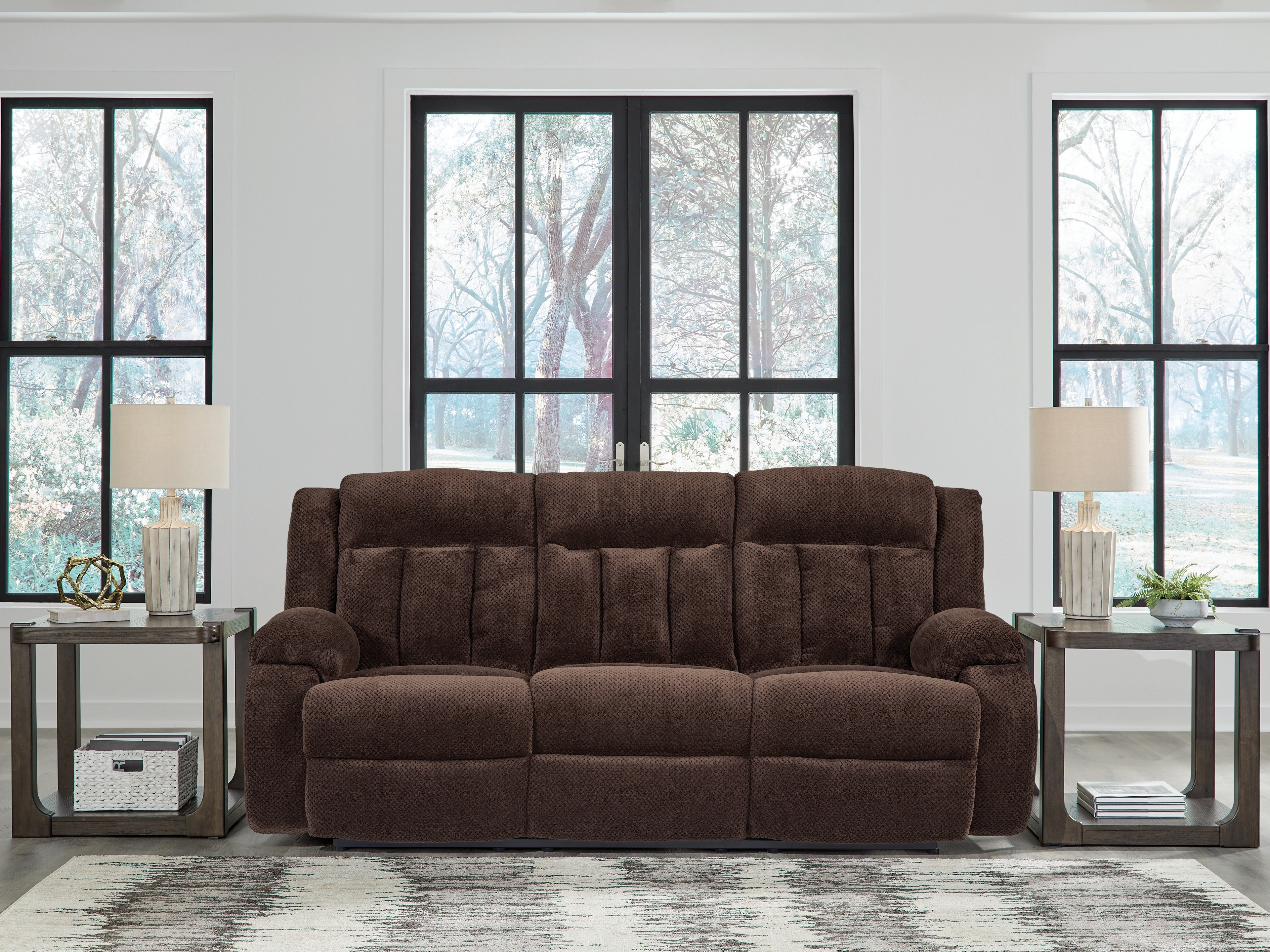 Rec Pwr Sofa W/ Drop Down Table