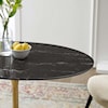 Modway Lippa 42"  Oval Marble Dining Table