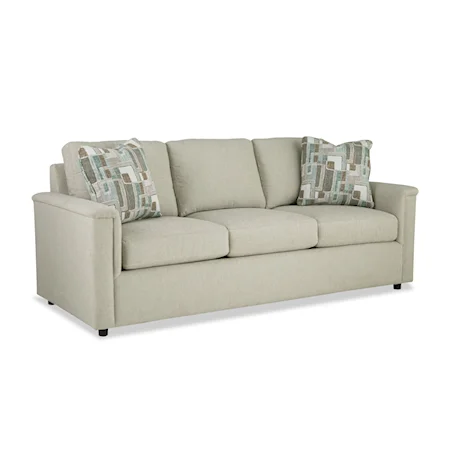 Contemporary Sofa with Tight Pillow Arms