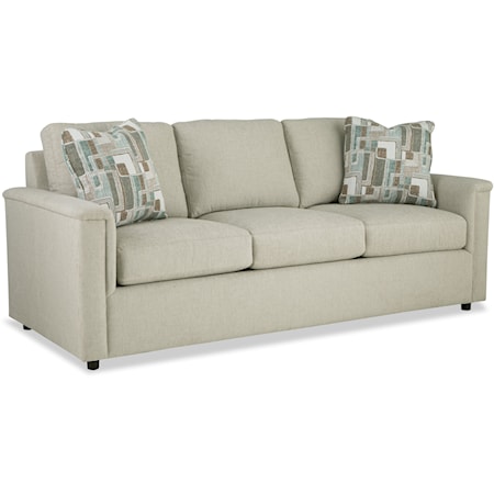 Contemporary Sofa with Tight Pillow Arms