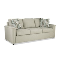 Contemporary Queen Sleeper Sofa with Memory Foam Mattress