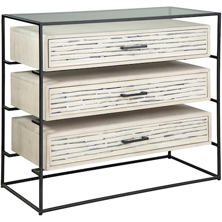 Contemporary 3-Drawer Accent Cabinet