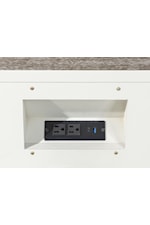 Legacy Classic Miramar Contemporary 3-Drawer Nightstand with Power Outlet