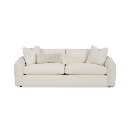 Casual 2-Cushion Sofa with Track Arms