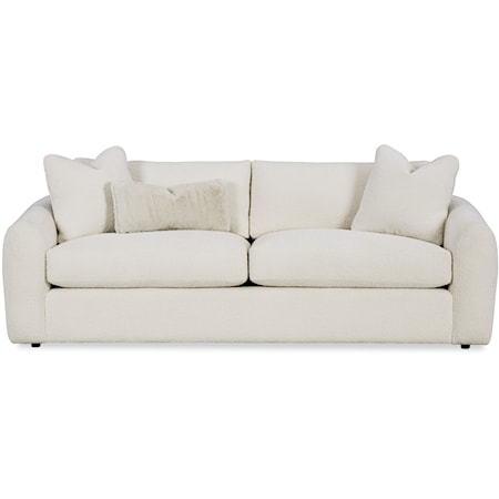 Casual 2-Cushion Sofa with Track Arms