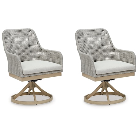 Swivel Chair W/ Cushion (Set of 2)