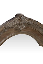 Center crown carved pediment