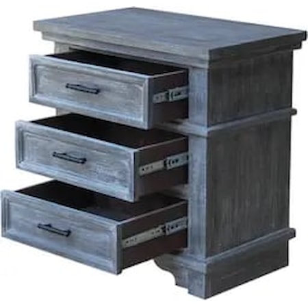 3-Drawer Nightstand