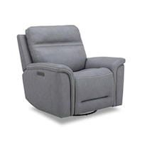 Casual Swivel Glider Power Recliner with USB Ports