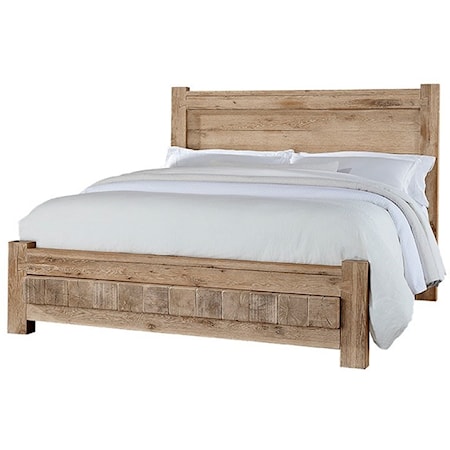 Rustic Queen Low Profile Bed