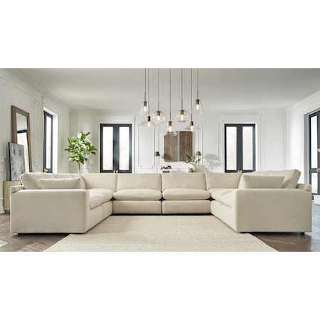 8-Piece U-Shape Modular Sectional