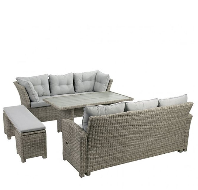 5-Piece Sectional Set with Bench