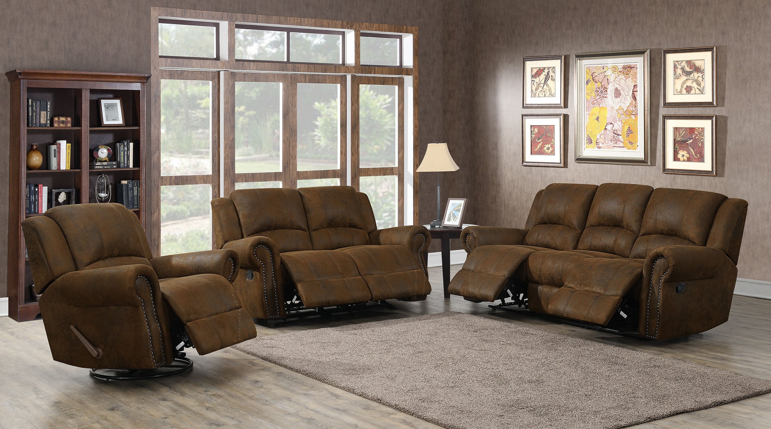 Coaster Sir Rawlinson Sir Rawlinson Reclining Sofa Buckskin
