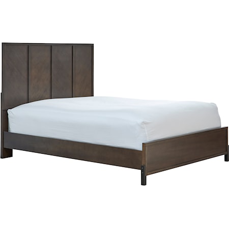 Transitional Queen Low-Profile Bed
