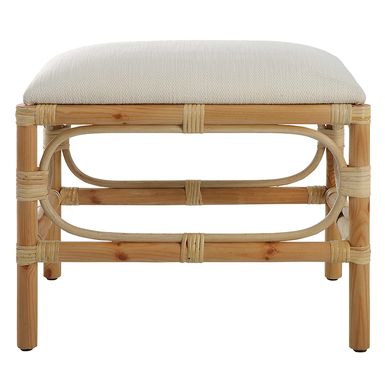 Uttermost Laguna Laguna Small White Bench