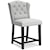 Signature Design by Ashley Jeanette Counter Height Bar Stool with Tufted Wingback