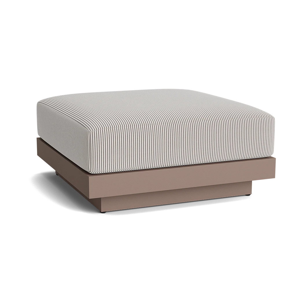 Square Accent Ottoman w/Plinth Base