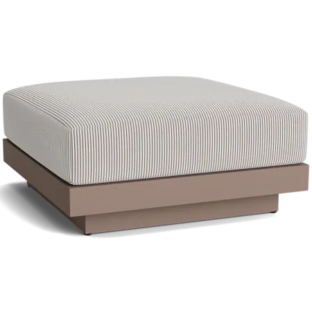 Square Accent Ottoman w/Plinth Base