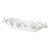 Uttermost Ruffled Ruffled Feathers Modern White Bowl