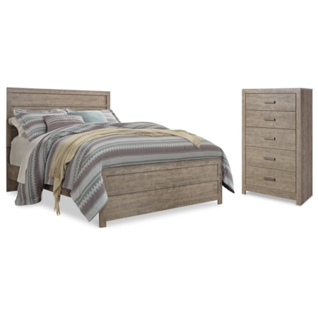 Queen Panel Bed With Chest