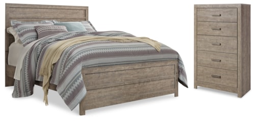 Queen Panel Bed With Chest