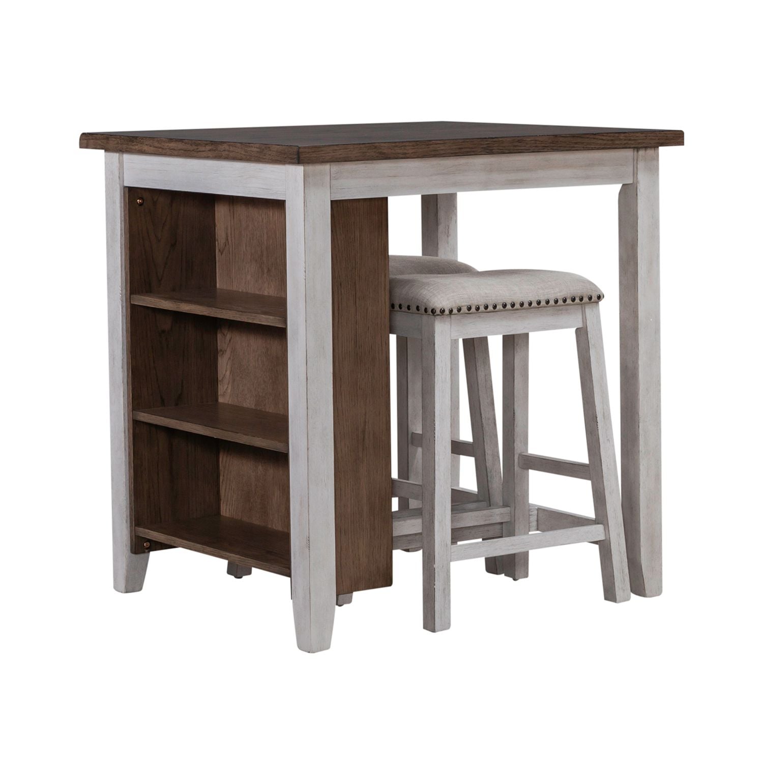 Liberty Furniture Brook Creek 3-Piece Counter Set - Two-Tone