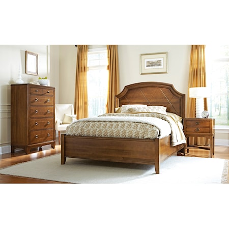 Transitional 3-Piece King Bedroom Group