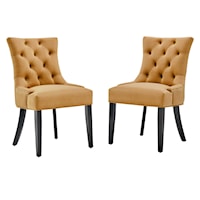 Tufted Performance Velvet Dining Side Chairs - Set of 2