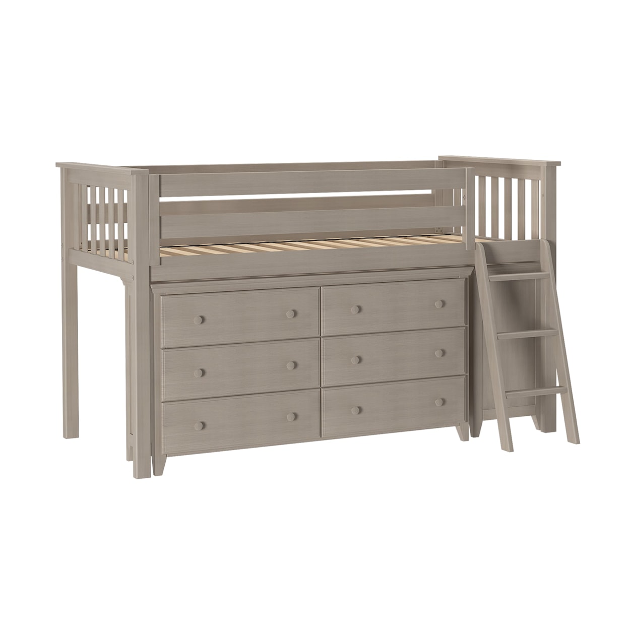 Jackpot Kids Loft Beds Windsor Youth Twin Loft Bed in Stone