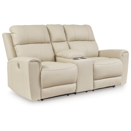 Dbl Rec Pwr Loveseat W/ Console