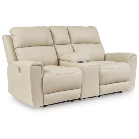 Dbl Rec Pwr Loveseat W/ Console