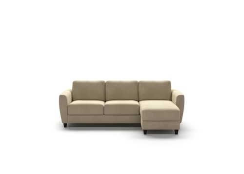 Contemporary Full XL Sleeper Sectional with Reversible Chaise