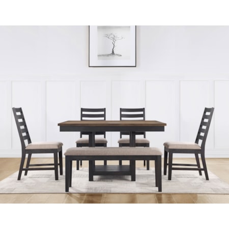 Dining Table with 16-Inch Table Leaf