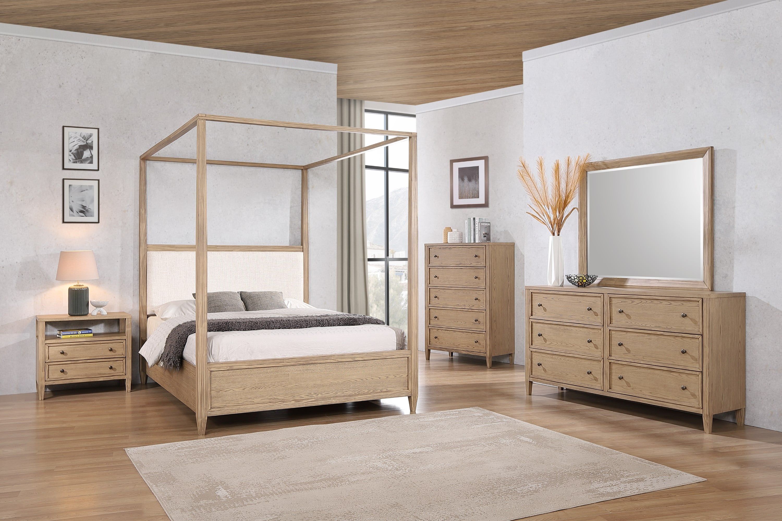 Crown Mark Sienna Canopy Bed - King
