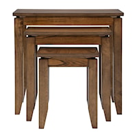 Casual 3-Piece Nesting Accent Table Set