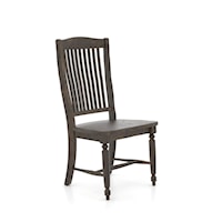 Farmhouse Side Chair with Distressed Finish