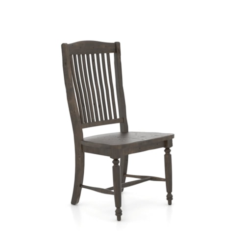 Farmhouse Side Chair with Distressed Finish