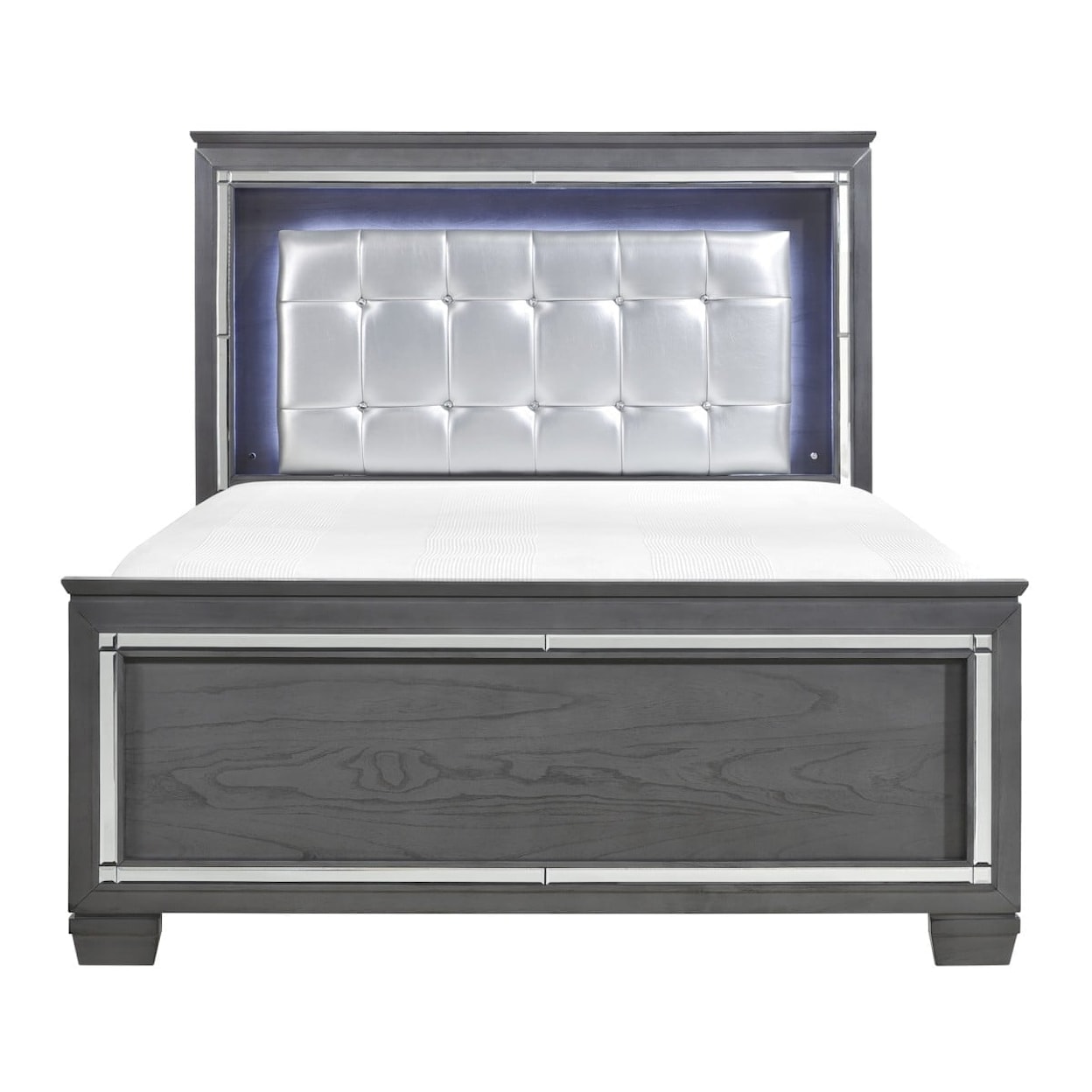 Homelegance Furniture Allura Queen Panel Bed with LED Lights