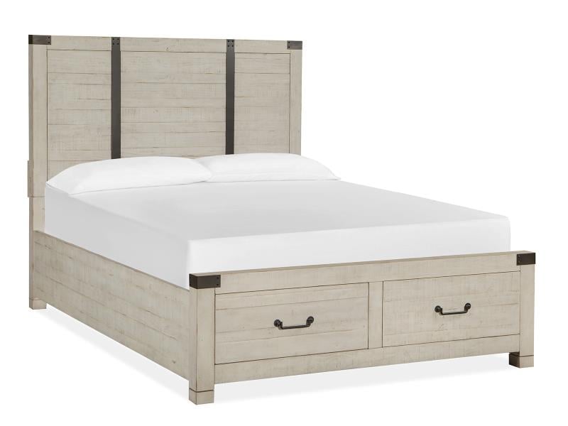 Queen Panel Storage Bed