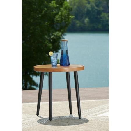 Outdoor Round End Table