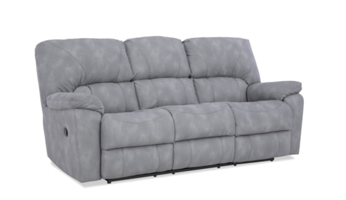 Grey Manual Reclining Sofa