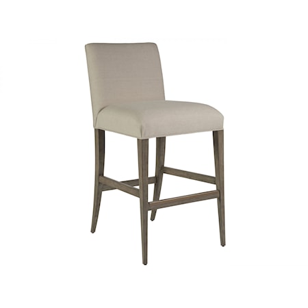 Madox Upholstered Low Back Barstool