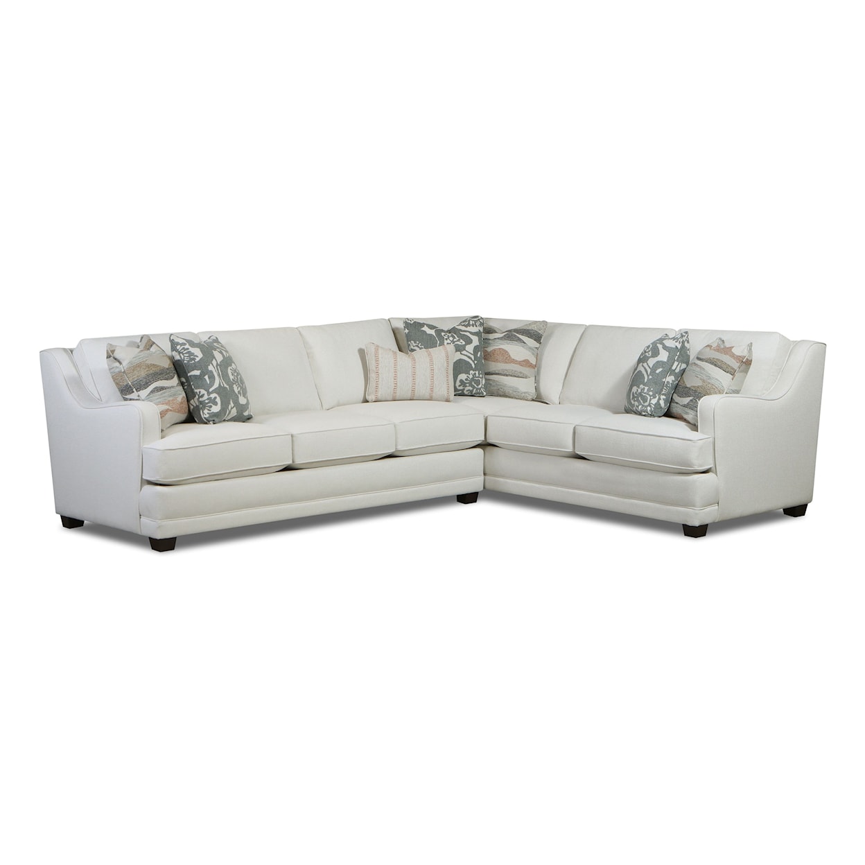 Fusion Furniture 7000 MISSIONARY SALT 2-Piece Sectional