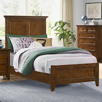 Casual Twin Panel Bed