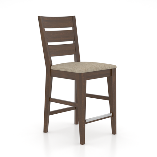 Transitional Ladder-Back Stool